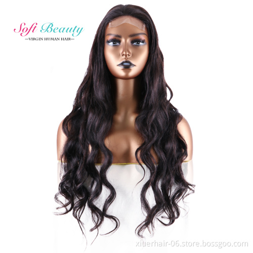 Hot Selling Brazilian Upart Short 613 Front HD Closure for Black Women Pre Plucked Bleached Knots Human Hair Lace Wig